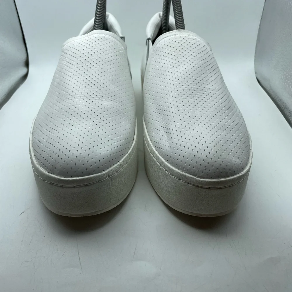 Vince Warren Women's White platform Slip-On loafers size 10